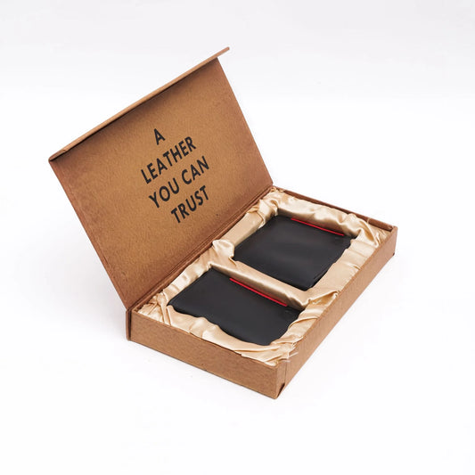 Men’s Gift Set – 2 Piece Black Box A Wallet & Card Holder