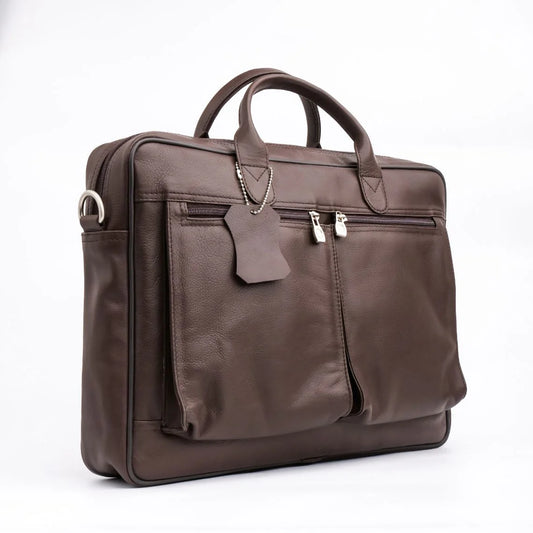 Handmade laptop bag  Leather laptop bag Dark Brown Leather Briefcase Bag mens Briefcase Laptop bag for women