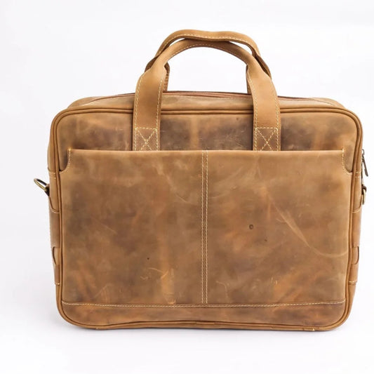 Handmade bag Leather bag Leather laptop bag Shoulder bag Wood brown laptop bag cross body laptop bag Business Laptop Bag Briefcase for Men and Women