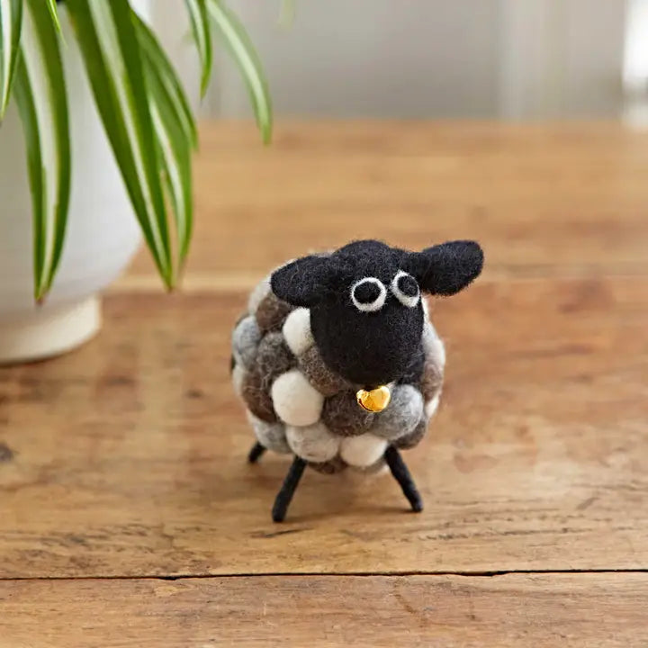 Handmade Felt Sheep Ornament