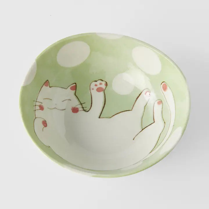 Porcelain Cat Small Bowl