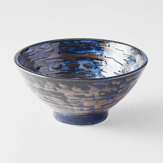 Copper Swirl Medium Porcelain Bowl