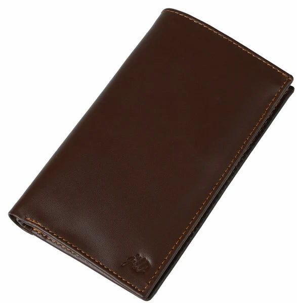 18 Pockets Leather Long Wallet Dark brown Travel Wallet for Men and Women