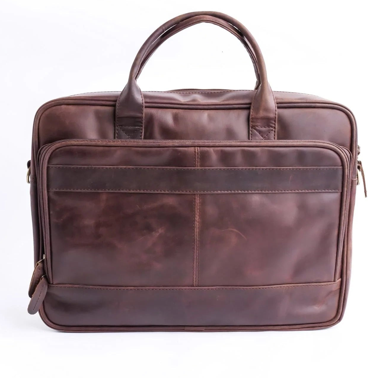 Handmade bag Leather bag Laptop bag  Midnight Brown bag unisex bag Shoulder bag