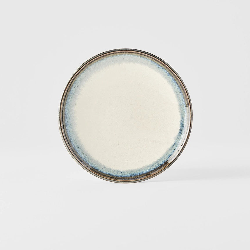 Handmade Porcelain Blue & White Aurora Tapas Plate