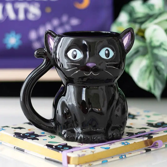 Ceramic Black Cat  Coffee and Tea Mug