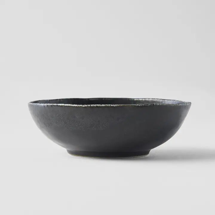Handmade Black Porcelain Bowl