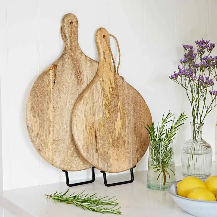 Handmade Mango Wood Round Chopping Board