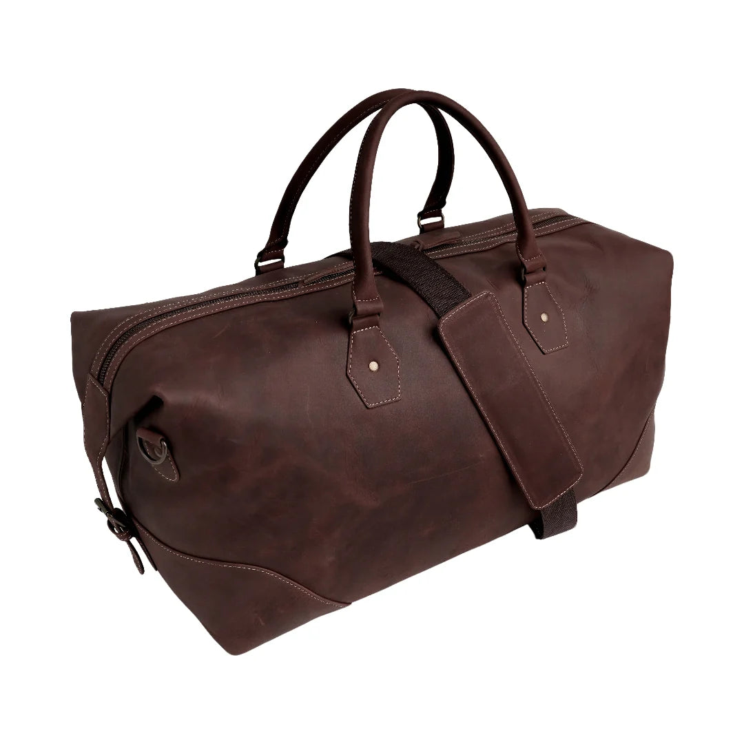 Handmade bag Leather bag Duffle bag Travel bag Travel Leather Duffle Bag Midnight Brown bag