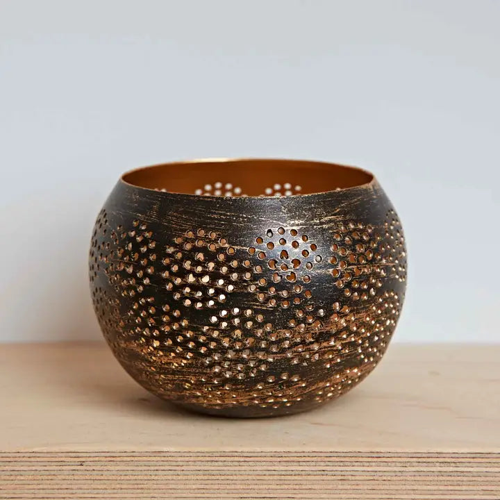 Handmade Metal Tea Light Holder