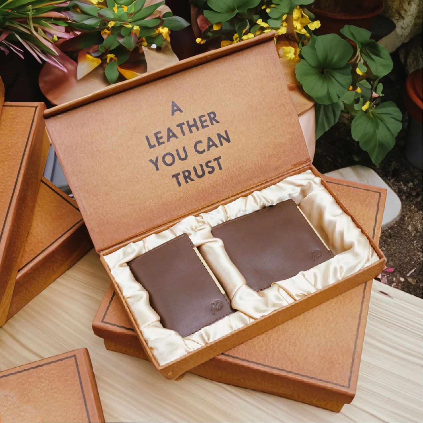 Men’s Gift Set – 2 Piece Brown Box | Wallet & Card Holder