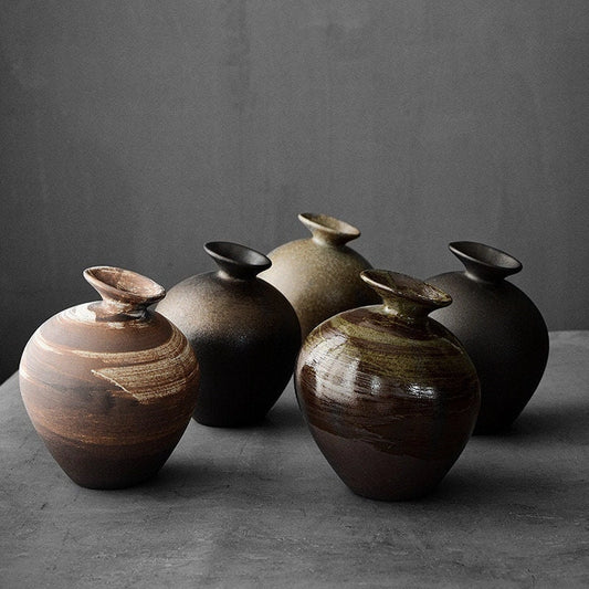 Handmade Tall Ikebana Ceramic Vase