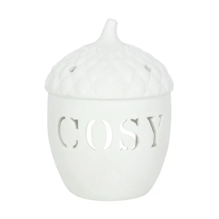 Cosy Autumn Acorn Tealight Candle Holder