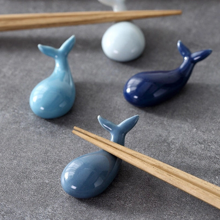 Handmade Whale Chopstick Rest