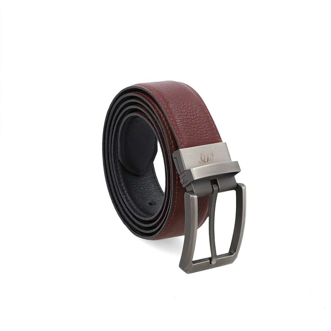 Men’s Double-Sided Reversible Leather Belt