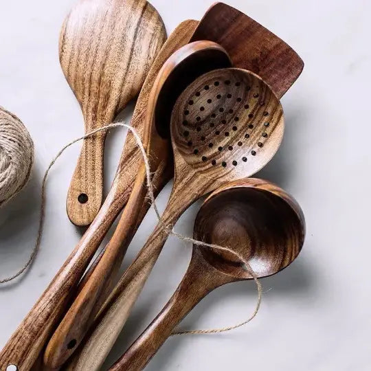 Handmade Wooden Kitchen Utensil Set