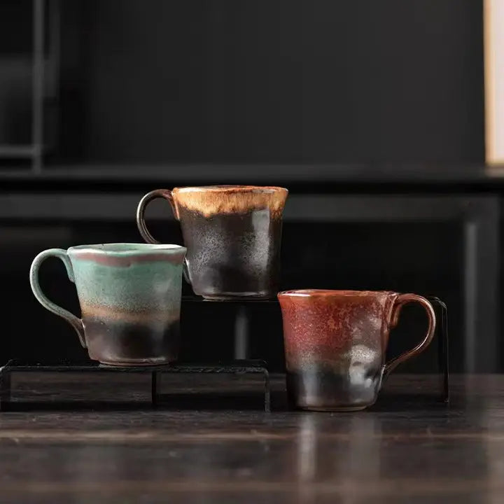 Handmade Colorful Stoneware Coffee Mug