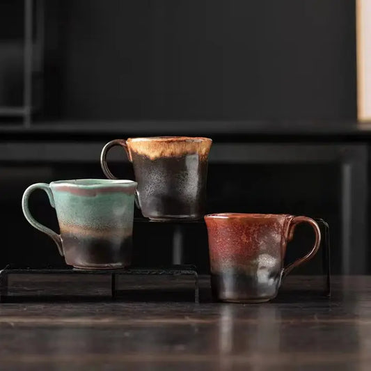 Handmade Colorful Stoneware Coffee Mug