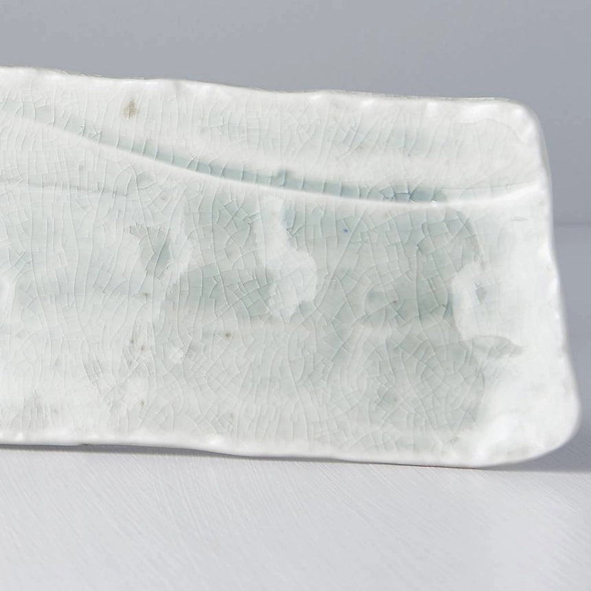 Hand Finished Porcelain Serving Long Organic Platter