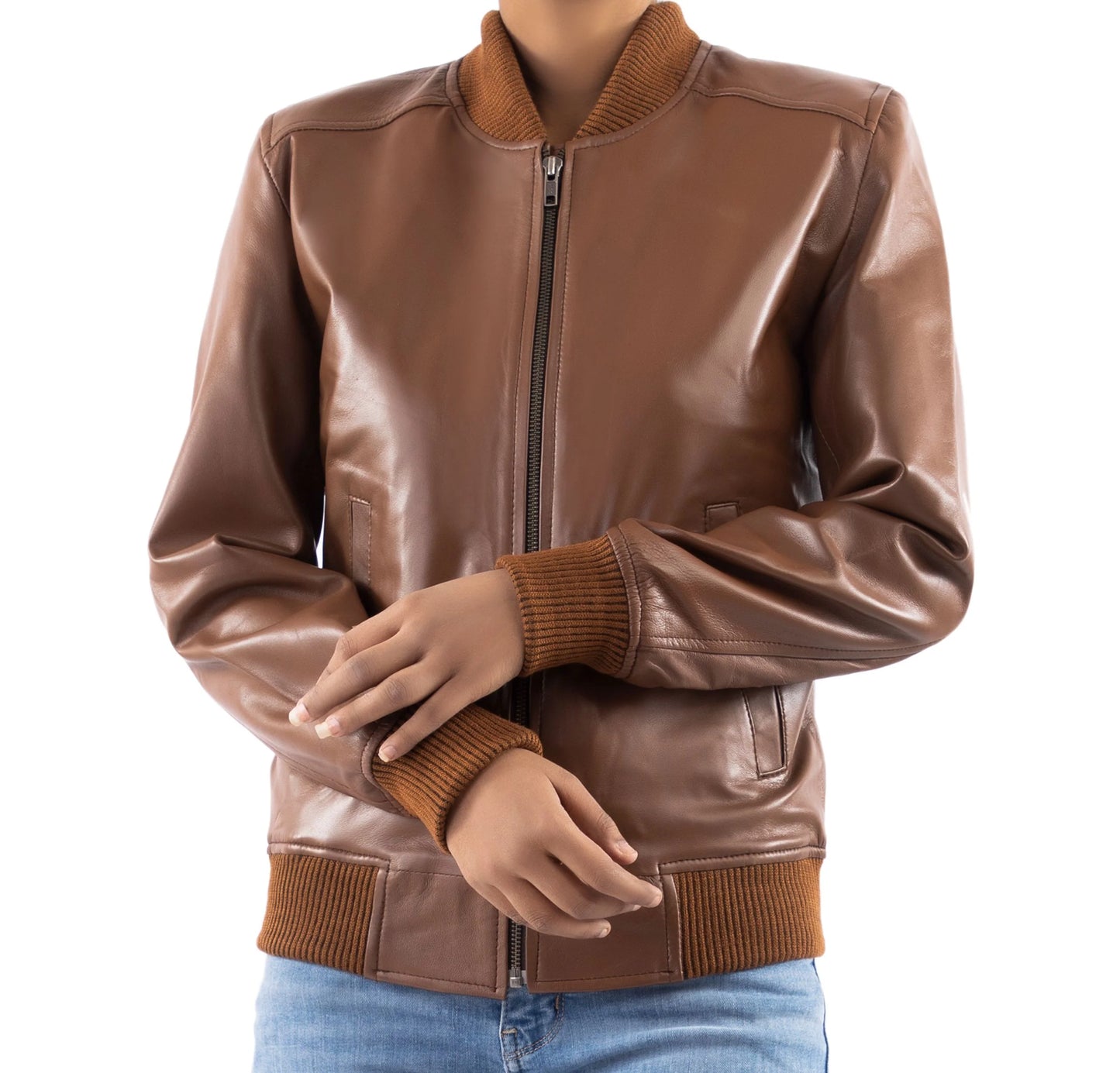 Handmade Jacket Leather Jacket Leather Bomber Jacket Ladies Jacket Leather Jacket for women