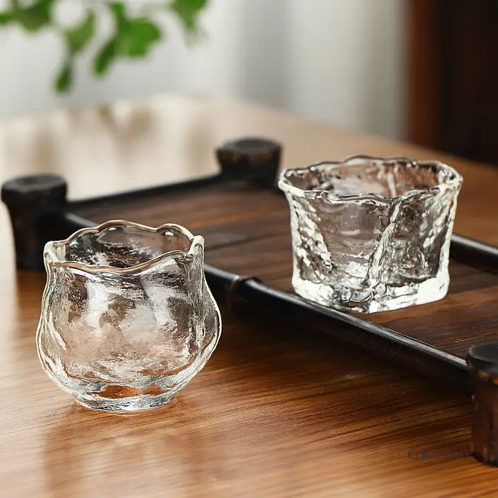 Handmade Wabi Sabi Glass Tea Cup