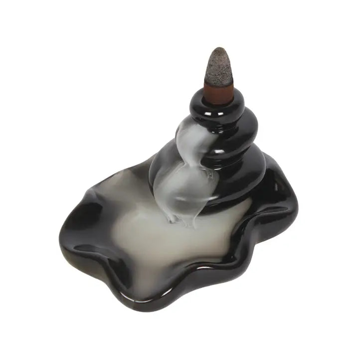 Ceramic Waterfall Effect Backflow Incense Burner