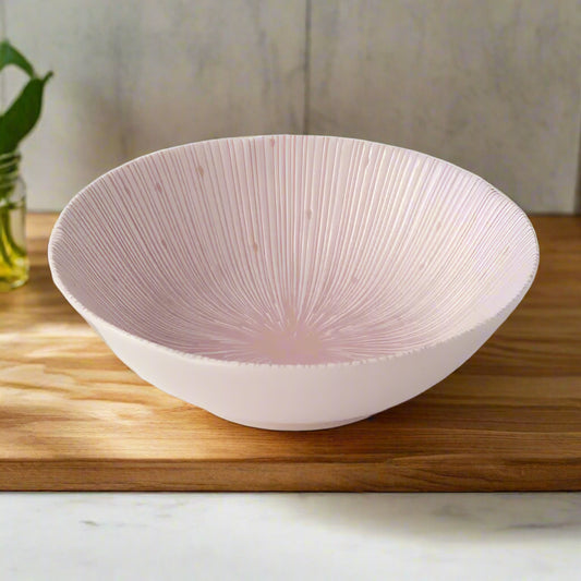 Handmade Pink Porcelain Dessert Bowl