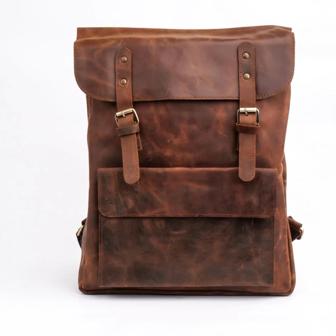 Handmade backpack Leather bag Shoulder bag unisex bag Laptop backpack Office Bag Brown Backpack