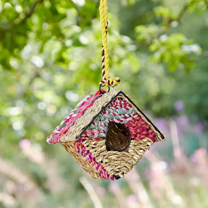 Diamond Recycled Cotton Birdhouse