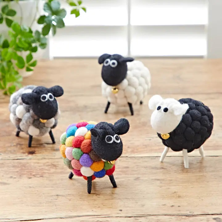 Handmade Felt Sheep Ornament