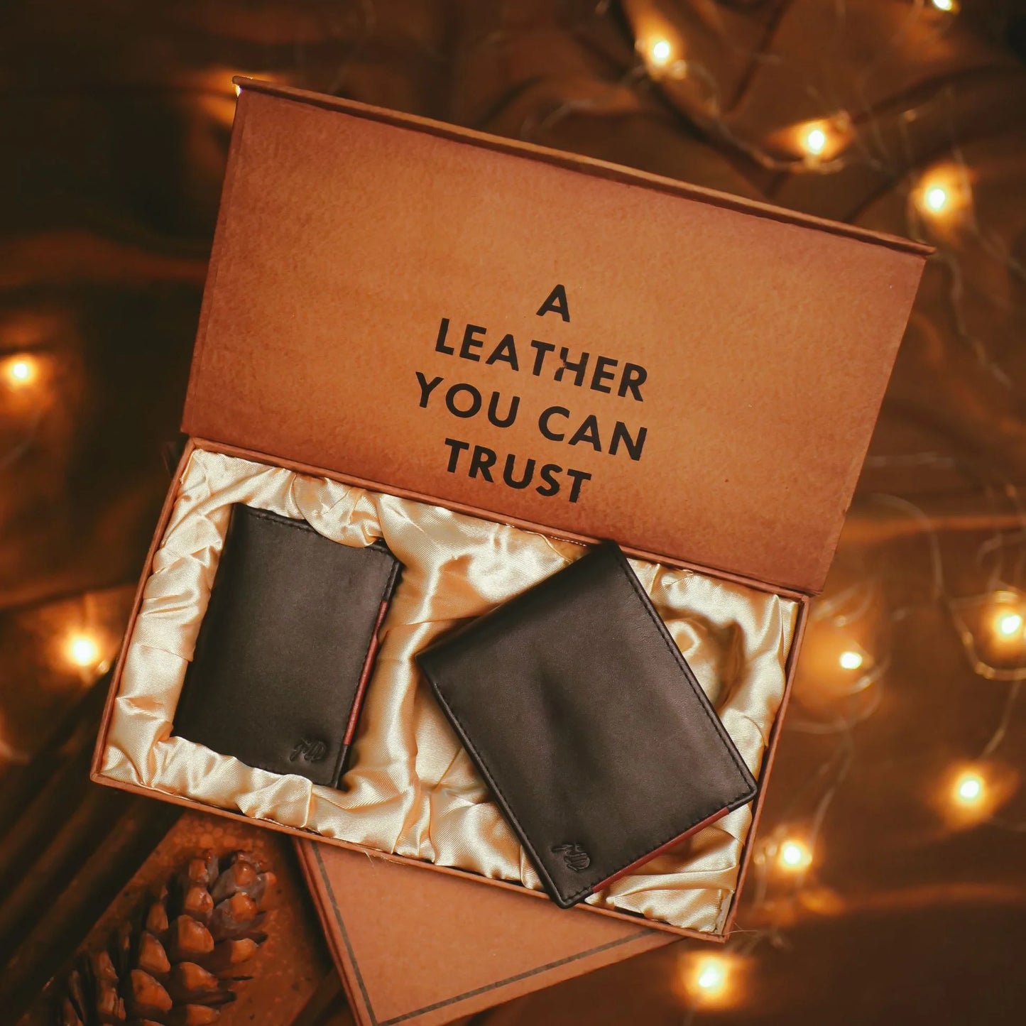 Men’s Gift Set – 2 Piece Black Box A Wallet & Card Holder