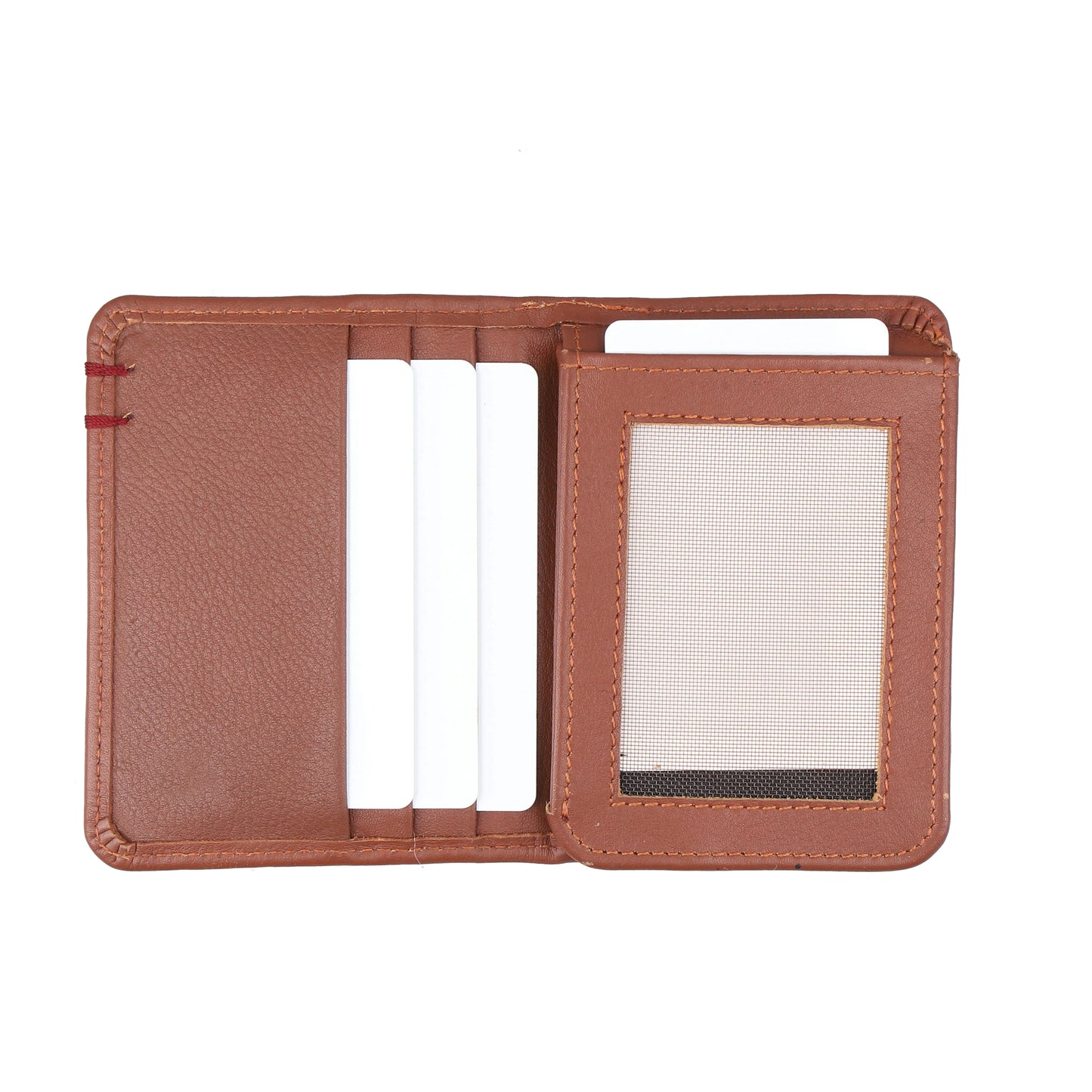 Sleek Minimalist Leather Wallet for Men Ultra-Slim Full-Grain Leather Cardholder