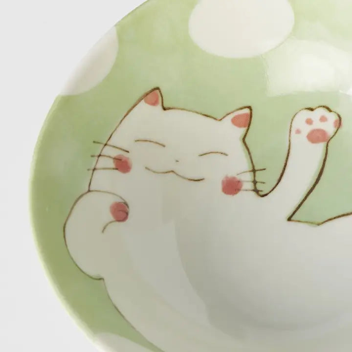 Porcelain Cat Small Bowl