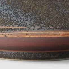 Handmade Green Glaze Large Deep Bowl