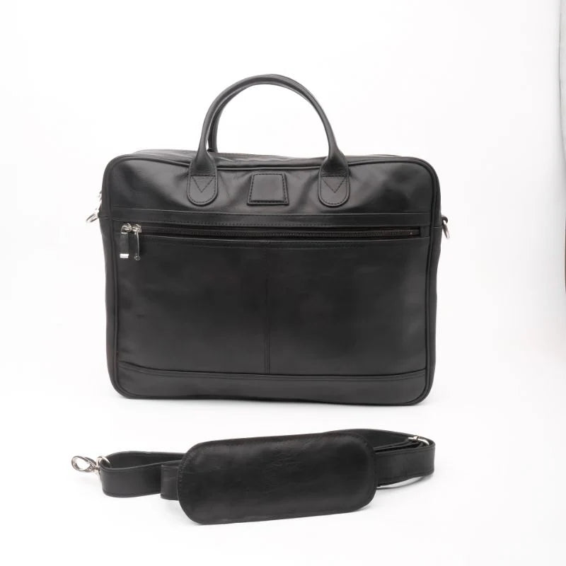 Handmade bag Leather bag Laptop bag  Leather Briefcase Black Laptop bag Shoulder bag