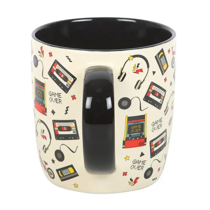 Retro 80s Print Gaming Coffee Cup and Mug