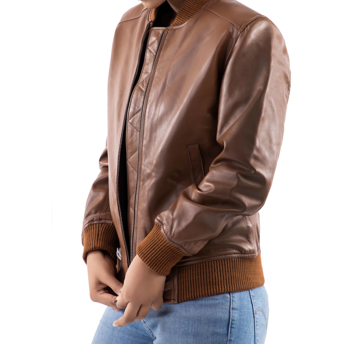 Handmade Jacket Leather Jacket Leather Bomber Jacket Ladies Jacket Leather Jacket for women