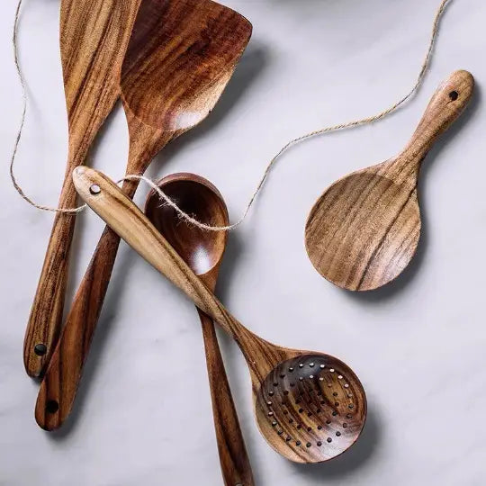 Handmade Wooden Kitchen Utensil Set