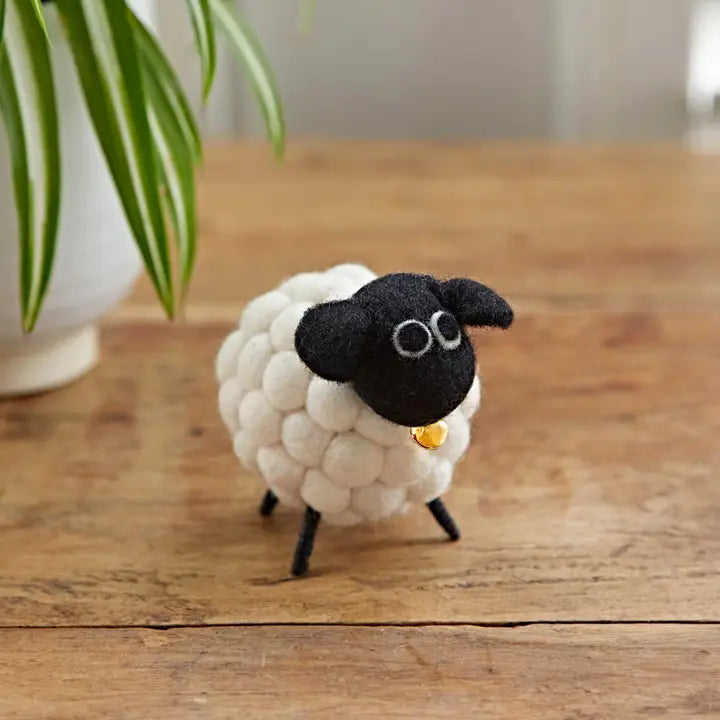 Handmade Felt Sheep Ornament