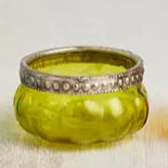 Pumpkin Glass Tealight Holder