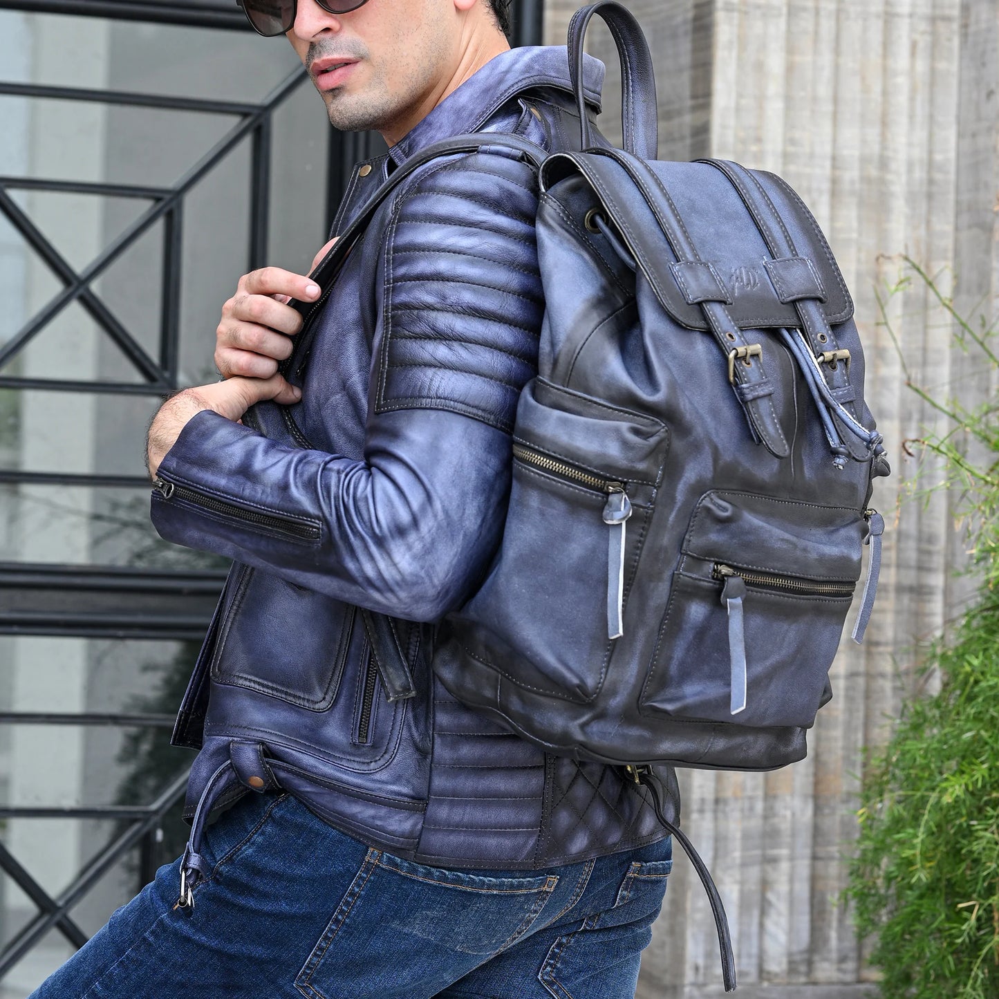 Handmade backpack Leather bag Shoulder bag unisex bag Laptop backpack Office Bag