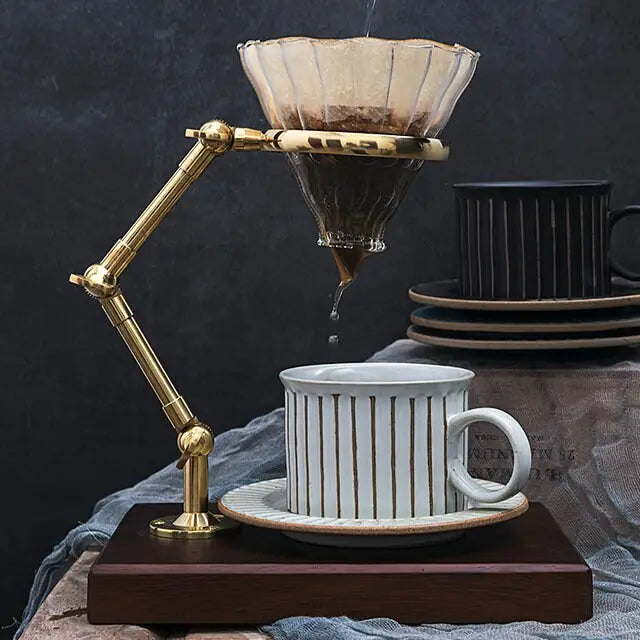 Handmade Stoneware Coffee Cup & Saucer Set Ceramic Tea Mug