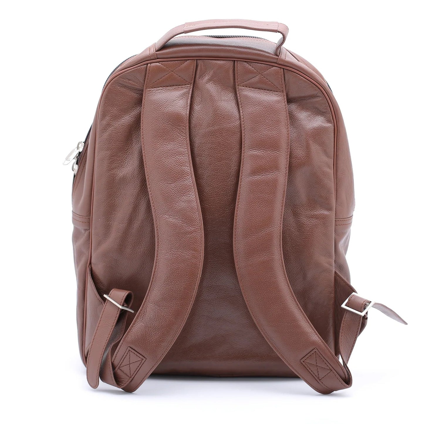 Handmade bag Leather Backpack Tan Brown backpack Travel Laptop Bag Office Bag Backpack with Zipper Pockets