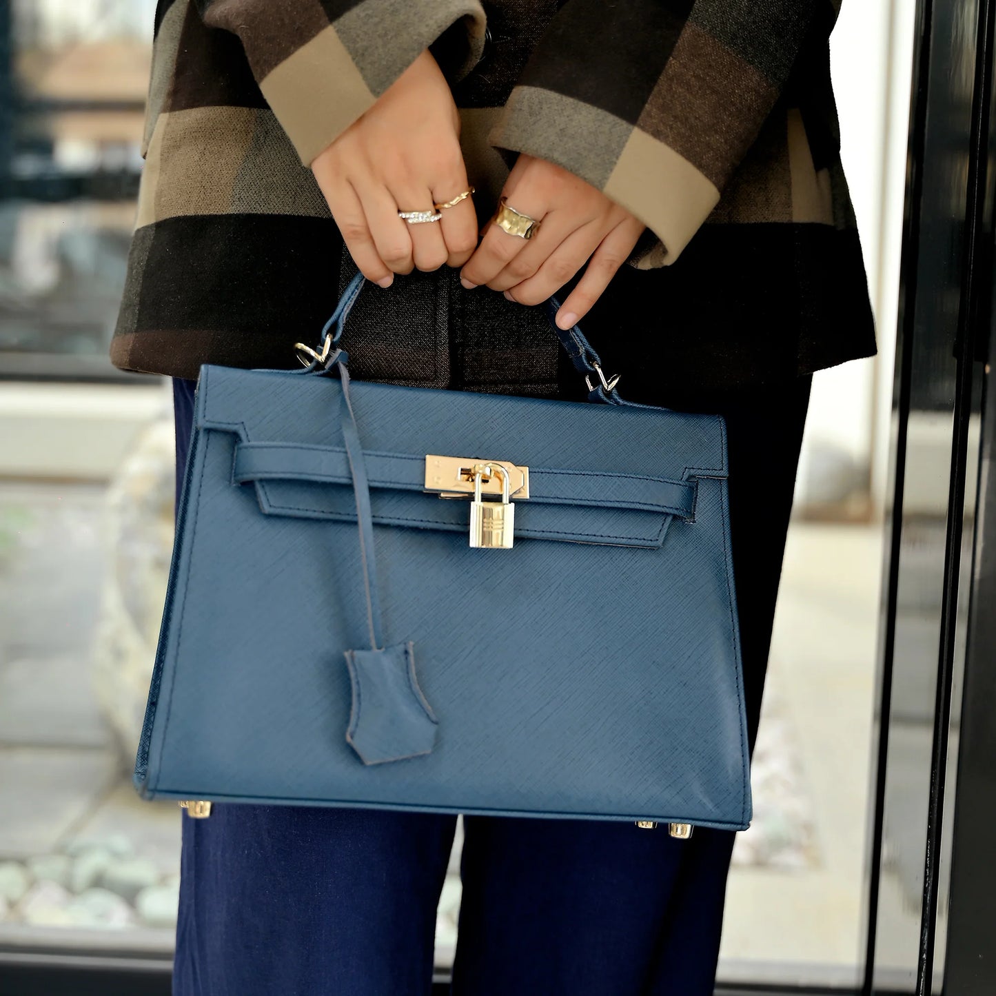 Handmade handbag Women Top Handle Leather Bag Handbag with Shoulder Strap Ladies bag