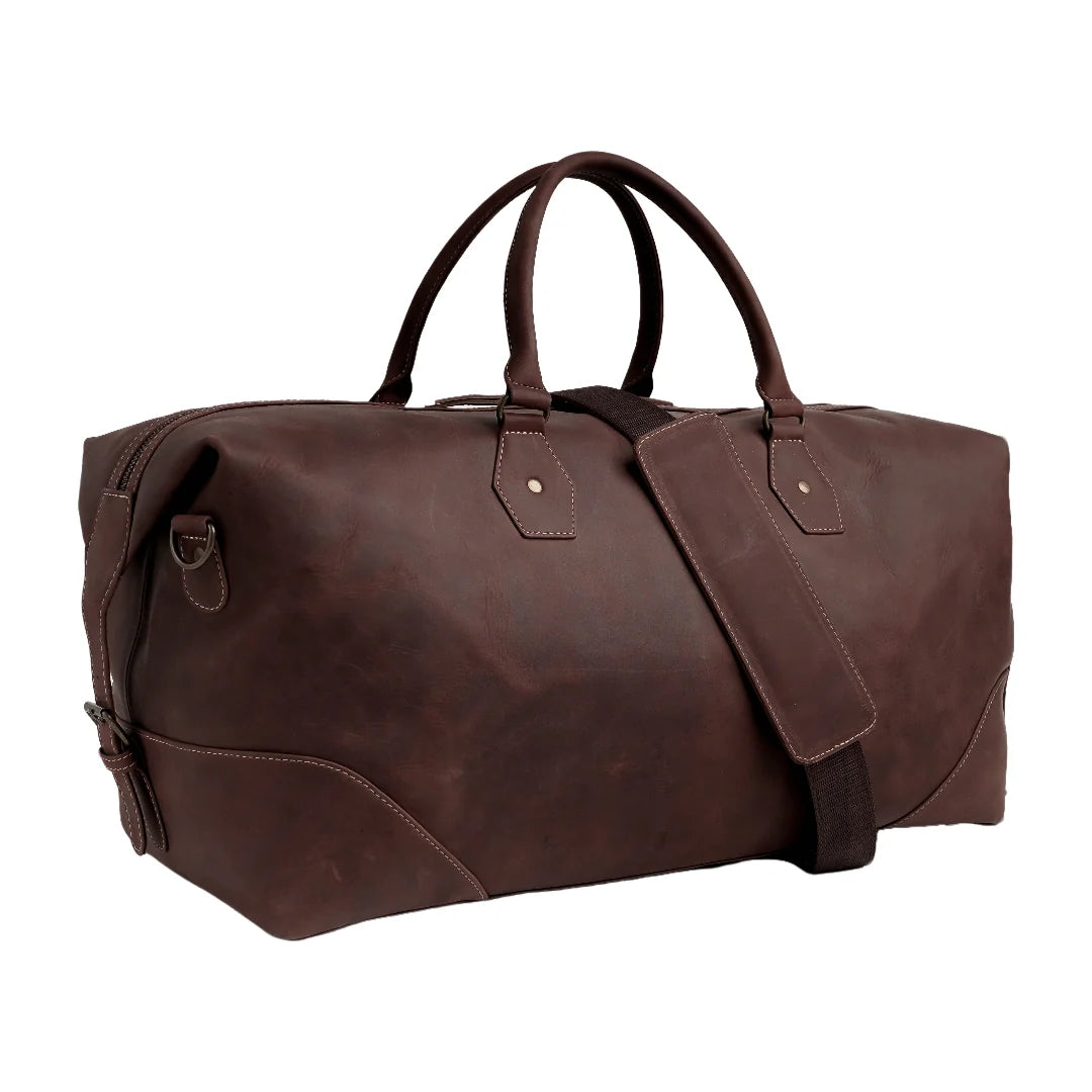 Handmade bag Leather bag Duffle bag Travel bag Travel Leather Duffle Bag Midnight Brown bag
