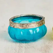 Pumpkin Glass Tealight Holder