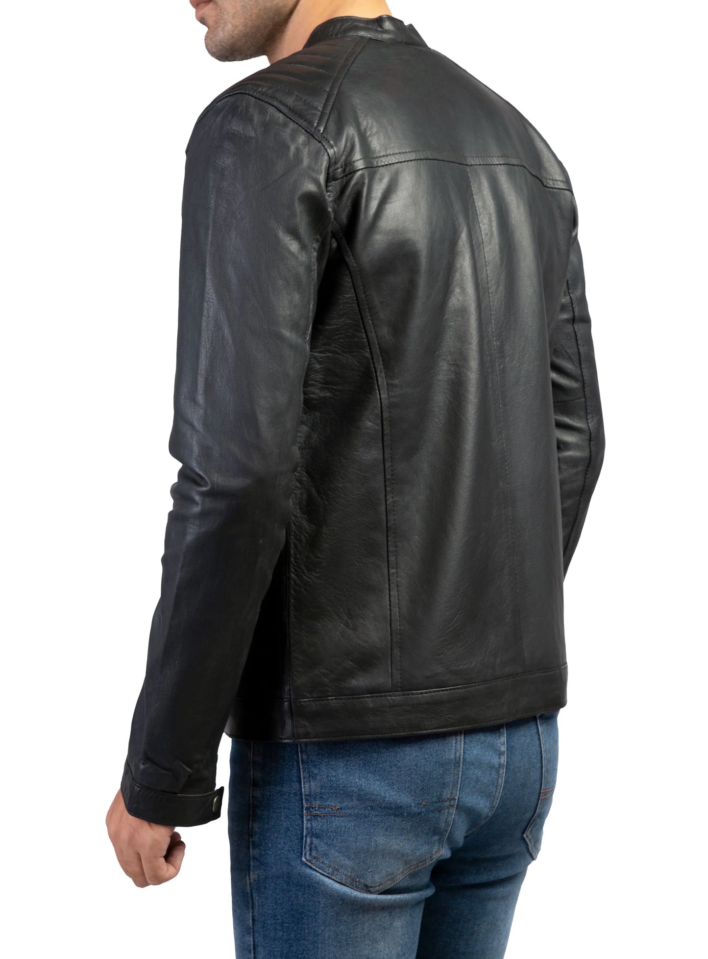 Handmade leather Jacket Mens Biker Jacket Motorcycle Jacket