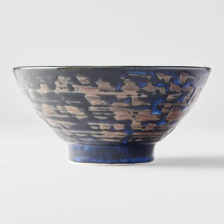 Copper Swirl Medium Porcelain Bowl