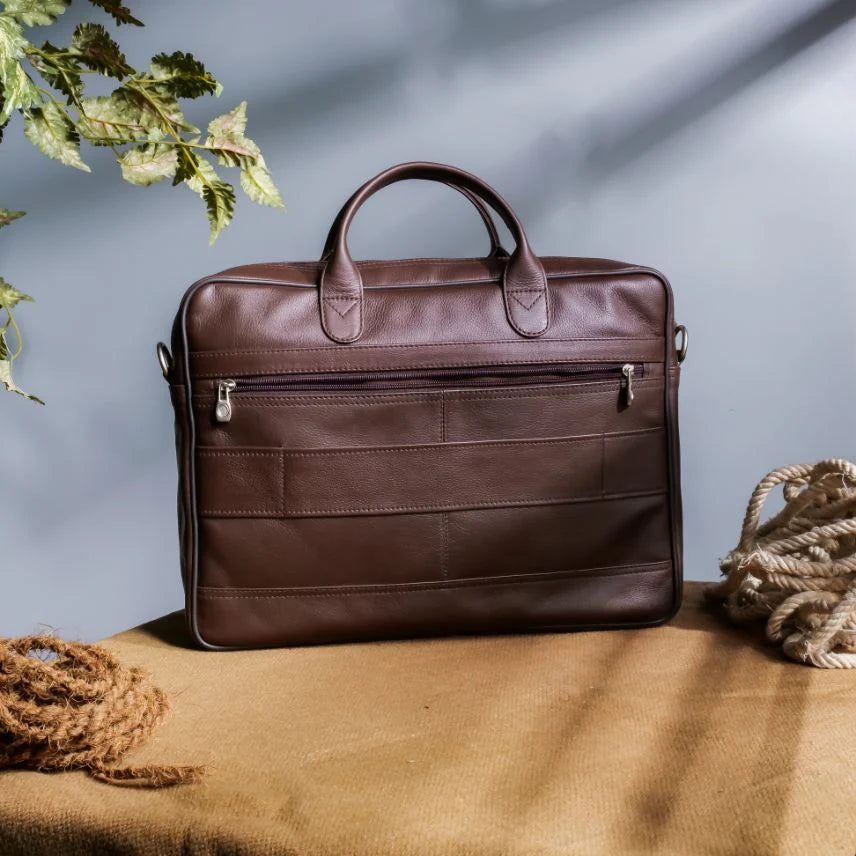 Handmade laptop bag  Leather laptop bag Dark Brown Leather Briefcase Bag mens Briefcase Laptop bag for women