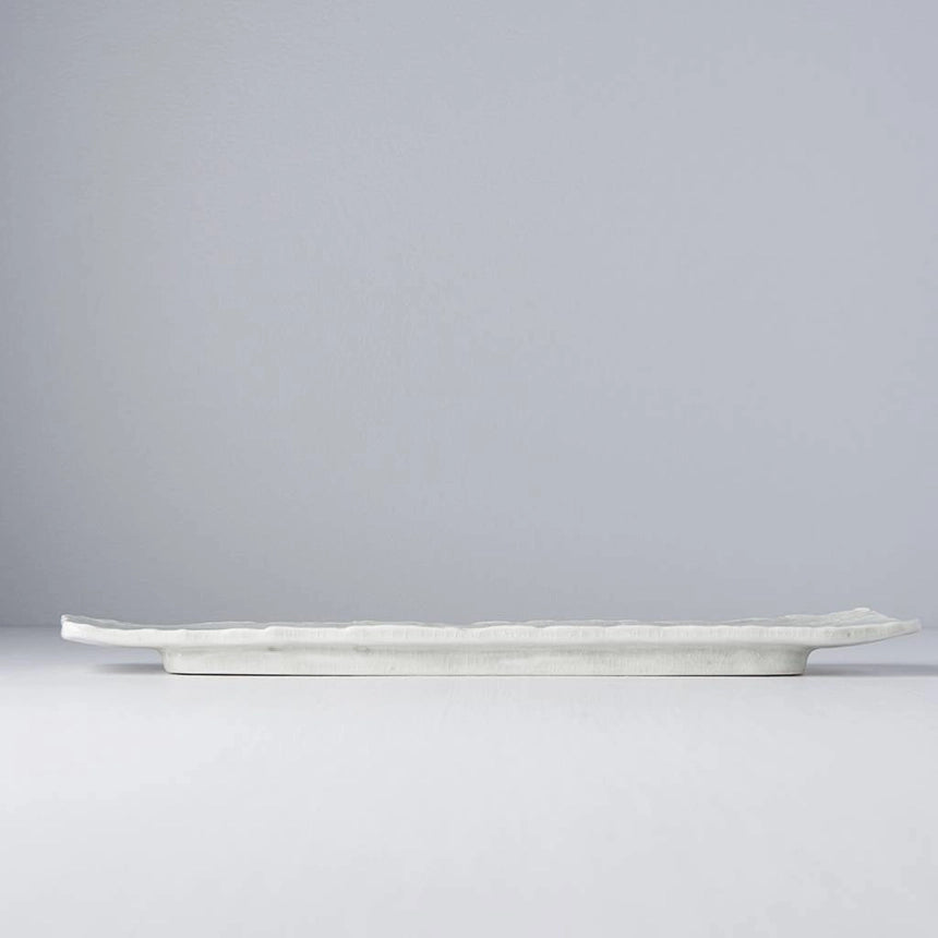 Hand Finished Porcelain Serving Long Organic Platter